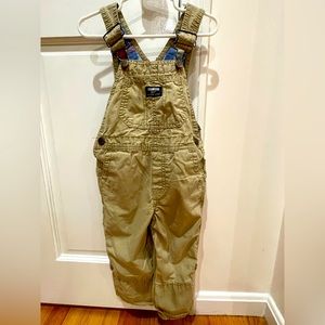 Oshkosh overall with cute blue and pink lining